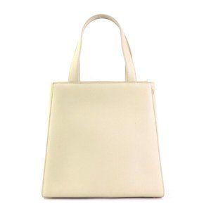 Auth Morabito Handbag Off White Leather -